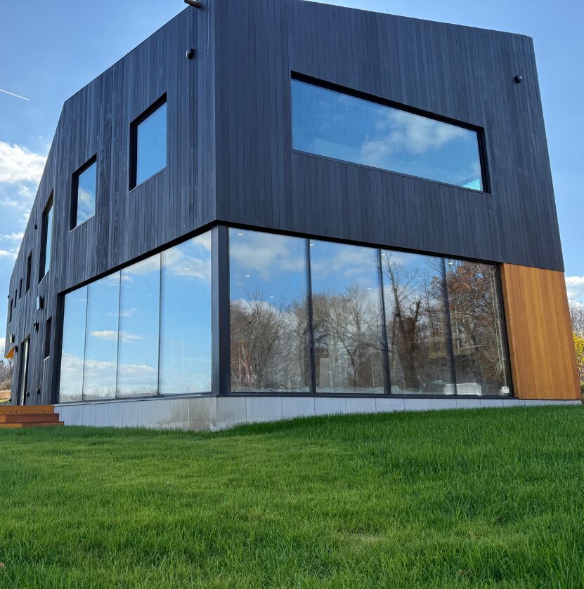 Beautiful European windows in luxury home