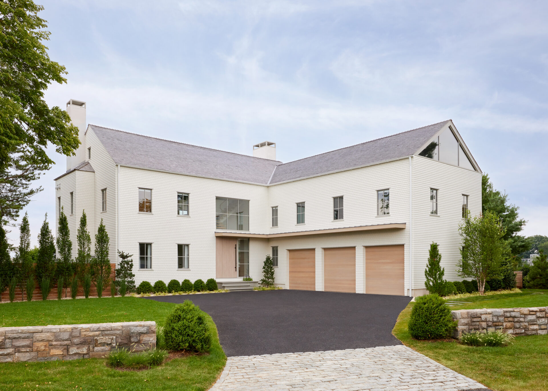 Beautiful European windows in luxury home