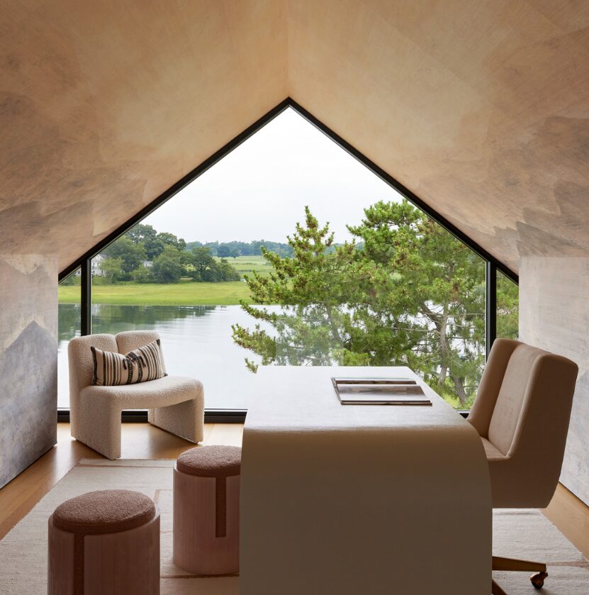 Beautiful European windows in luxury home